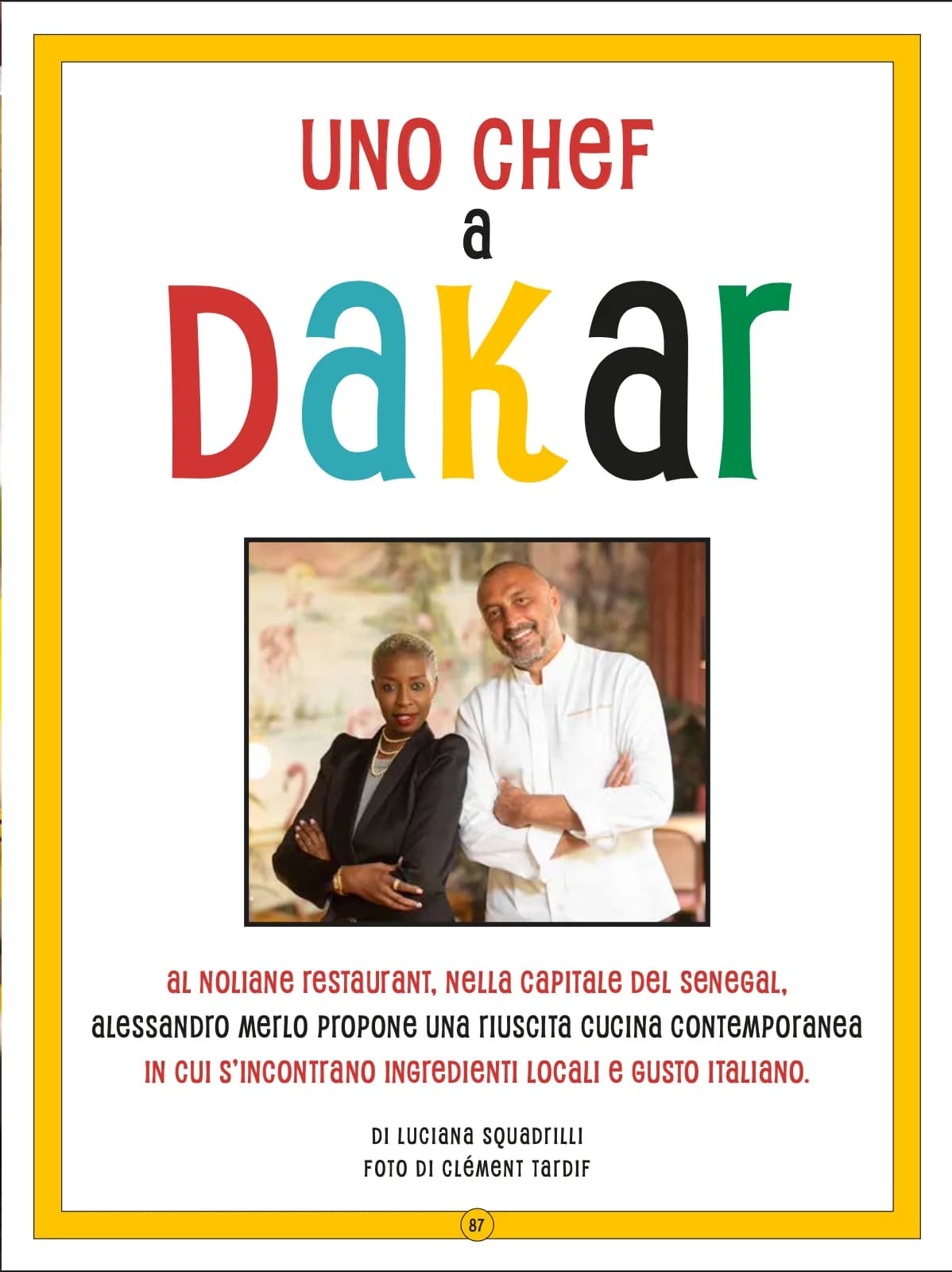 Uno chefe a dakar